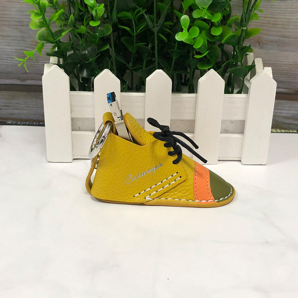 Cassenger Genuine Italian Leather Multifunctional craft shoe - Yellow