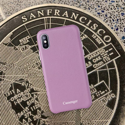 Cassenger Genuine Italian Leather Phone Case Protective Thin Shell Hard Back Cover for iPhone Xs Max 2018