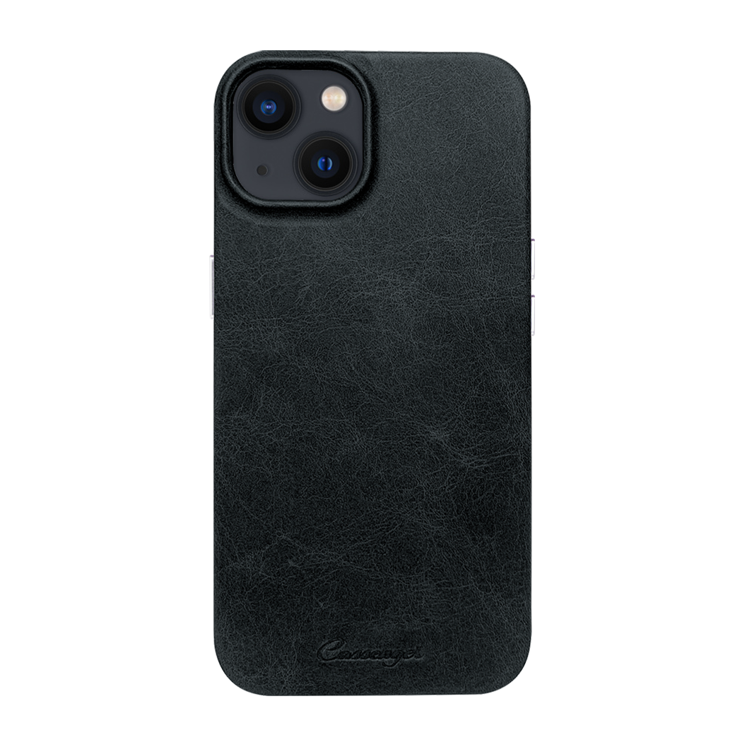 Cassenger [Business Series] iPhone 13 Leather Case - Black