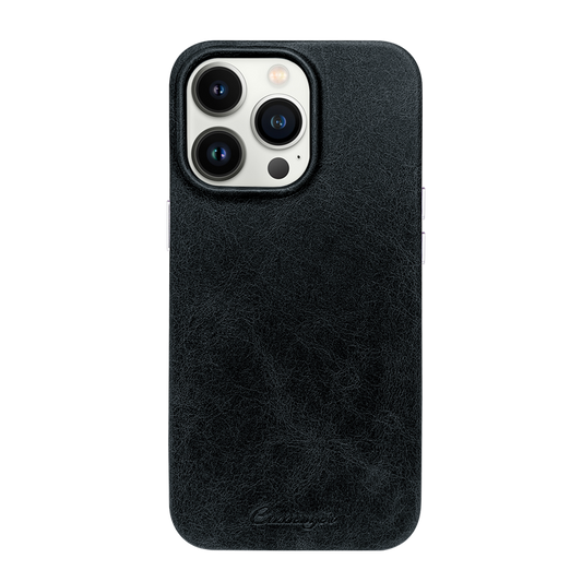 Cassenger [Business Series] iPhone 13 Pro Leather Case - Black