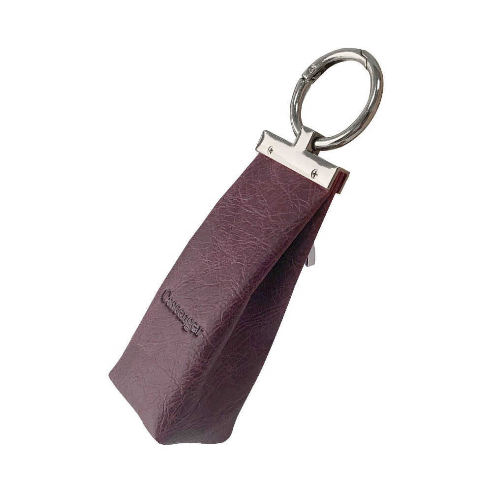 Cassenger [Fashion Series] Leather Key Bag | Coin Purse - Wine Red