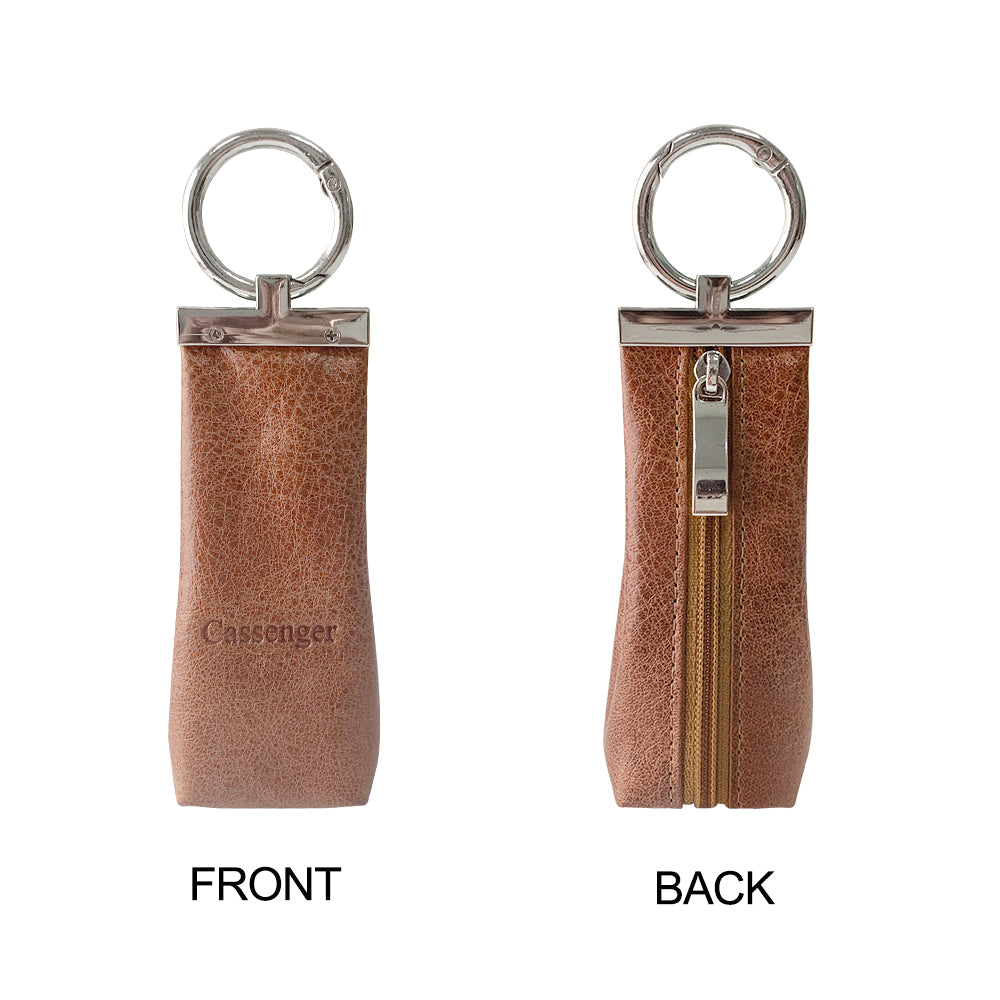 Cassenger [Fashion Series] Leather Key Bag | Coin Purse - Brown